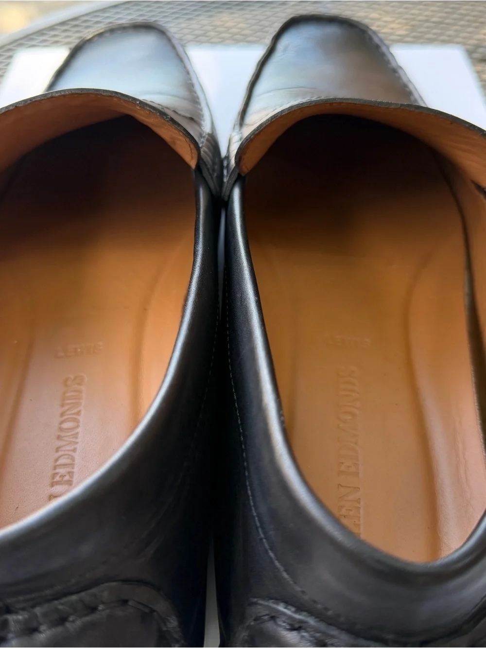 Allen Edmonds Lewis Leather Penny Driving Loafers Dark Brown Men's Size 12 D